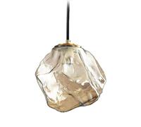 SNBGRYE LáMpara De ArañA De Cristal con Forma De Cubitos De Hielo, Luz CáLida Led De 3000 K, LáMpara De ArañA De Cristal GeoméTrica Irregular, con Cuerda Colgante Ajustable De 150cm,B-22cm