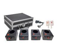 SNBGRYE MáQuina De Fuegos Artificiales Fountain Cold, Base De 4/6/8/10/12 Piezas + 2 Controles Remotos InaláMbricos, para Bodas, Escenarios Y Conciertos,4PCS