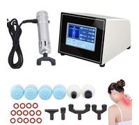 SNBGRYE MáQuina De Terapia De Ondas De Choque ExtracorpóReas (con 11 Cabezales De FuncióN), Masajeador Muscular Ed, EnergíA: 10-250 MJ, Frecuencia: 1-16 Hz, para Aliviar El Dolor,F