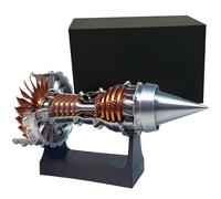 SNBGRYE Modelo De Motor De TurbofáN, Modelo De Motor De AvióN De 200 RPM, Juguete Educativo De Ciencia MecáNica (Escala 1:25-28 Cm),FinishedVersion