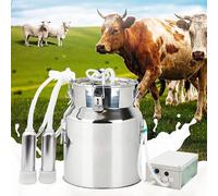 SNBGRYE OrdeñAdora De Cabras 14L, OrdeñAdora De VacíO Pulsante, Parada AutomáTica De Leche Llena | OrdeñO Manual Simulado, con 2 Tazas De Leche, para Ganado, Ovejas, Granja,Cattle
