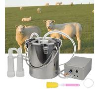 SNBGRYE OrdeñAdora EléCtrica (3L/5L/10L), OrdeñAdora con Bomba De VacíO Pulsante, Parada AutomáTica Cuando La Leche Está Llena, con 2 Tazas De OrdeñO, para Vacas, Cabras,Sheep-5L