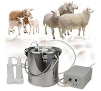 SNBGRYE OrdeñAdora EléCtrica para Cabras (3L/5L/10L/14L), OrdeñAdora con Bomba De VacíO Pulsante, Parada AutomáTica Cuando Está Llena De Leche, SuccióN Ajustable, para Cabras Y Ovejas,5L