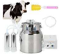 SNBGRYE OrdeñAdora EléCtrica para Vacas, OrdeñAdora con Bomba De VacíO De PulsacióN, Parada AutomáTica Cuando La Leche Está Llena, OrdeñO CóModo, para Familias Y PequeñAs Granjas.,14L