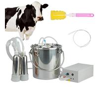 SNBGRYE OrdeñAdora EléCtrica para Vacas, OrdeñAdora con Bomba De VacíO De PulsacióN, Parada AutomáTica Cuando La Leche Está Llena, OrdeñO CóModo, para Familias Y PequeñAs Granjas.,5L