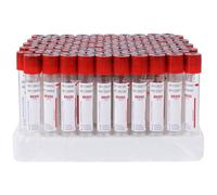 SNBGRYE Tubos De Vidrio para RecoleccióN De Sangre, 100 Unidades, 3ml 5ml 10ml Desechables, con Tapas De Rosca, para RecoleccióN De Muestras De Sangre De Laboratorio,3ml