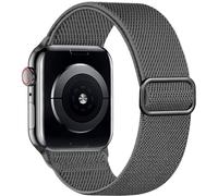 SNBLK Correa elástica Solo Loop compatible con Apple Watch Ultra 2 de 49 mm, 44 mm, 40 mm, 41 mm, 45 mm, 38 mm, 42 mm, para mujeres y hombres, correa deportiva trenzada elástica de nailon suave para