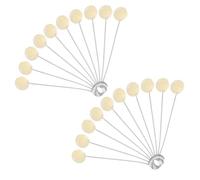 SNBUHA 20 Piezas Brochas para Bolas de Lana, Cepillo de Lana Teñir con Mango Metal, Cuero Herramienta Tinte para Proyectos Artesanía Bricolaje