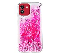 SNCLET Carcasa para Samsung Galaxy A03 Glitter Liquida Funda Móvil Case 3D Bling Galaxy A03 Silicona TPU Carcasa Anti-arañazos Cristal Protección Caso Suave Claro Bumper para Samsung A03,Flamenco