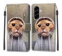 SNCLET Cuero Funda para Samsung Galaxy A57 5G Cover Funda de Cuero con Tapa Phone Case Piel PU Patrón de Colores Folio Ranura para Tarjeta Cierre Magnético Cover para Samsung Galaxy A57 5G,Gatito