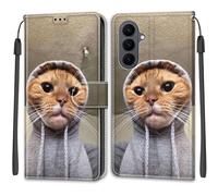 SNCLET Cuero Funda para Samsung Galaxy S26 Cover Funda de Cuero con Tapa Phone Case Piel PU Patrón de Colores Folio Ranura para Tarjeta Cierre Magnético Cover para Samsung Galaxy S26,Gatito