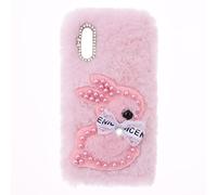 SNCLET Fluffy Plush Funda para OnePlus Nord CE5 Case Glitter Gems Fluffy Fur Skin Plush Cover Bonita Rabbit Bunny Soft Gel Carcasas Silicona Protectora Bumper Funda para OnePlus Nord CE5,Conejo Rosa