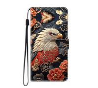 SNCLET Funda Compatible con Sony Xperia 1 VII,PU Carcasa Libro con Tapa magnético Flip Case en Cuero Antigolpes Cover con Dibujos Ranura Tarjeta Soporte Cartera,Loros