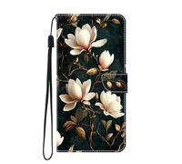 SNCLET Funda Leather Folio para Honor 600 Lite, Premium PU/TPU Cuero Wallet Carcasa de Cuero PU Antigolpes Case para Honor 600 Lite, con Soporte y Ranura para Tarjeta,Flor de Estilo Retro