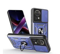 SNCLET Funda para Huawei Nova 13 Carcasa con Protector de cámara con Tapa Deslizante y Soporte de Anillo Carcasa de PC Duro Armor Antiarañazos Fundas para Huawei Nova 13,Azul