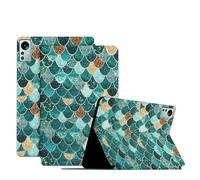 SNCLET Funda para Xiaomi Pad 5 Pro 12.4 Funda PU Cuero Flip Protectora Carcasa con Auto Wake/Sleep Función de Soporte Funda para Xiaomi Pad 5 Pro 12.4",Sirena Esmeralda