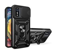 SNCLET Funda para ZTE Blade L9 Armor Carcasa con 360 Anillo Soporte Hard PC y Silicona Antigolpes Case con Protección Carcasa de Protector Antiarañazos Fundas para ZTE Blade L9,Negro