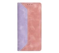 SNCLET Piel Funda para Huawei P60 Pro Folio Wallet Cover Tipo Cartera de Cuero PU Carcasa con Ranuras para Tarjetas,Función de Soporte,Estilo Libro Funda para Huawei P60 Pro,Morado/Rosa