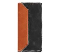 SNCLET Silicona Cover para Nothing CMF Phone2 Pro Flip Carcasa de Teléfono Tipo Cartera de Cuero PU con Ranuras para Tarjetas,Función de Soporte,Estilo Libro Magnético Funda,Marrón/Negro