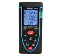 SNDWAY Q83D Medidor Distancia Láser 100m LCD Iluminado, Negro/Azul