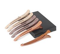 Sndyi Pinzas Pelo Peluqueria, 6 Piezas Pinza de Pelo de Duckbill, Pinzas de Pelo de Salón Profesional para Peinar y Seccionar, Accesorios Perfectos para el Cabello de Niñas y Mujeres - 11cm, Neutros