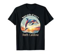Sneads Ferry Carolina del Norte Vacaciones de Verano Playa Delfín Camiseta
