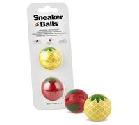 Sneaker Balls Desodorante & Bolas Refrescantes, Elimina Olores de Zapatillas/Bolsas de Deporte/Casilleros, Diámetro 3,8 cm, Acción Rotativa Rápida, 90 Días de Frescura - Piña/Fresa