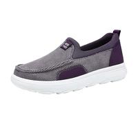 Sneaker Damen Sportschuhe Slipper Freizeitschuhe Mode und klassische Slipper für Männer und Frauen, Atmungsaktive, weiche Sohle, leichte Freizeitschuhe Sneaker Sneaker Braun Damen, morado, 37.5 EU