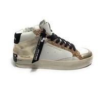Sneaker donna Crime London Sk8 Deluxe Mid in pelle white D25CR01 21150AA7.10 38