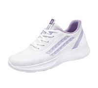 Sneaker Mit Mesh Damen Turnschuhe Bequem Für Damen Atmungsaktiv Wanderschuhe Rutschfest Sportschuhe Leichtgewichts Mesh Sneakers Lace Up Tennisschuhe Für Joggen Training