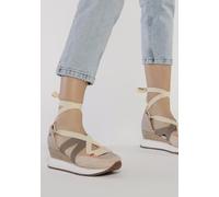 Sneakers Abiertos Nude con CUÑA para Mujer SAMOBOR