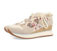 Sneakers Abiertos Off-White Tipo Espadrille con CUÑA para Mujer IONA