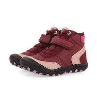 Sneakers abotinadas tipo trekking burdeos para niña y niño varsta