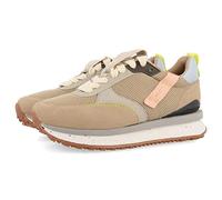 Sneakers Beige con Texturas para Mujer anneot
