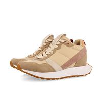 Sneakers Beige de inspiración Retro con cuña Interna para Mujer aracai