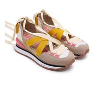 Sneakers Beige Tipo Espadrille con cuña para Mujer coinches