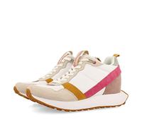 Sneakers Blancas de inspiración Retro con cuña Interna para Mujer vincly