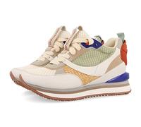Sneakers con cuña Interna Blancas con Detalles neón para Mujer Tapirai