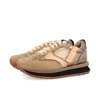 Sneakers Doradas Monocolor Acolchadas con Detalles para Mujer gladsaxe