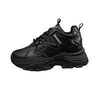 Sneakers Eleganti, Versatili Scarpe da Corsa Casual con Un Leggero Sostegno per Il Comfort Diotidiano e Le attività all'aperto., Negro , 39 EU