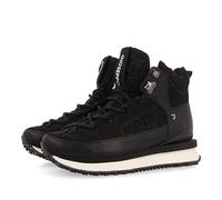 Sneakers Estilo botín de montaña Negras con Detalles Brillo para Mujer reuler