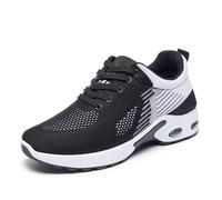 Sneakers for Women, Lightweight Breathable Non-Slip Walking Shoes with Shock-Absorbing Comfort for Daily Commuting Travel and Outdoor Activities (Black,41)