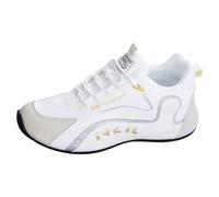 Sneakers Homme de Cuir Basket Homme Running Velo Route Blanche Chaussure de Securite Legere Basquetas Zapatillas y Zapatos de Sport Zapatos de Senderismo Caminar Zapato ortopédico Basquette, 01 blanco