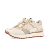 Sneakers Monocolor Off-White con Brillo para Mujer binsfeld