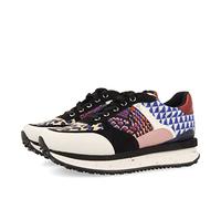 Sneakers Multicolor con Variedad de Estampados y Piezas Blancas Negras Rojos Azules y Rosas para Mujer mompach