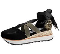 Sneakers Negras Tipo Espadrille para Mujer SETTALA