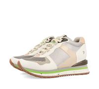 Sneakers Plata con cuña Interna y Detalles en Pastel y flúor para Mujer lieler