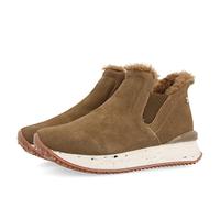 Sneakers Taupe Estilo botín con Detalle de Pelo para Mujer JONDAL