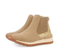 Sneakers tipo botín chelsea con detalle brillante dorado para niña y niño luncarty