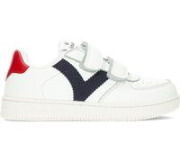 victoria Basket Tiempo Efecto Piel con Logotipo Contraste Y Cierre DE Tira ADHERENTE Marino 38